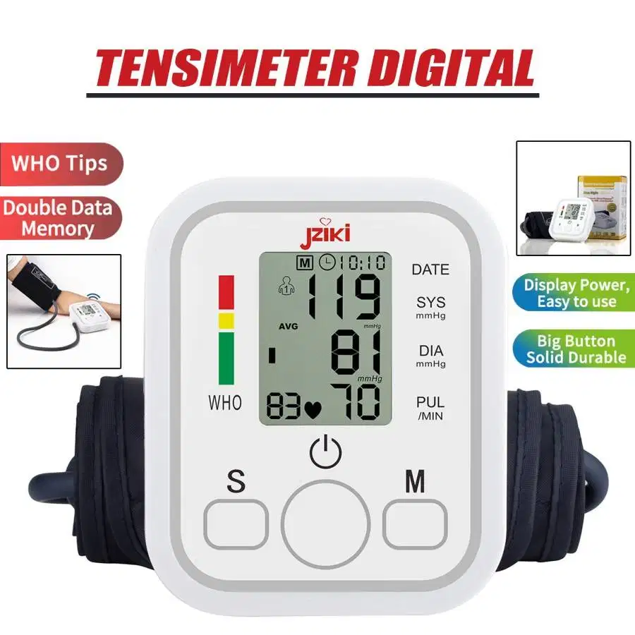 Alat Pengukur Detak Jantung Tensi Meter Tensimeter Tekanan Darah Tensi