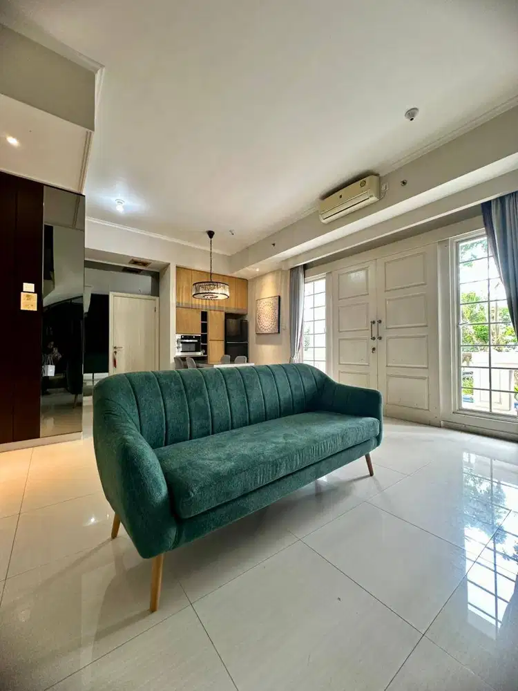 DISEWAKAN APARTEMEN MANSION WATERPLACE 3BR LANTAI MODERN FURNISHED