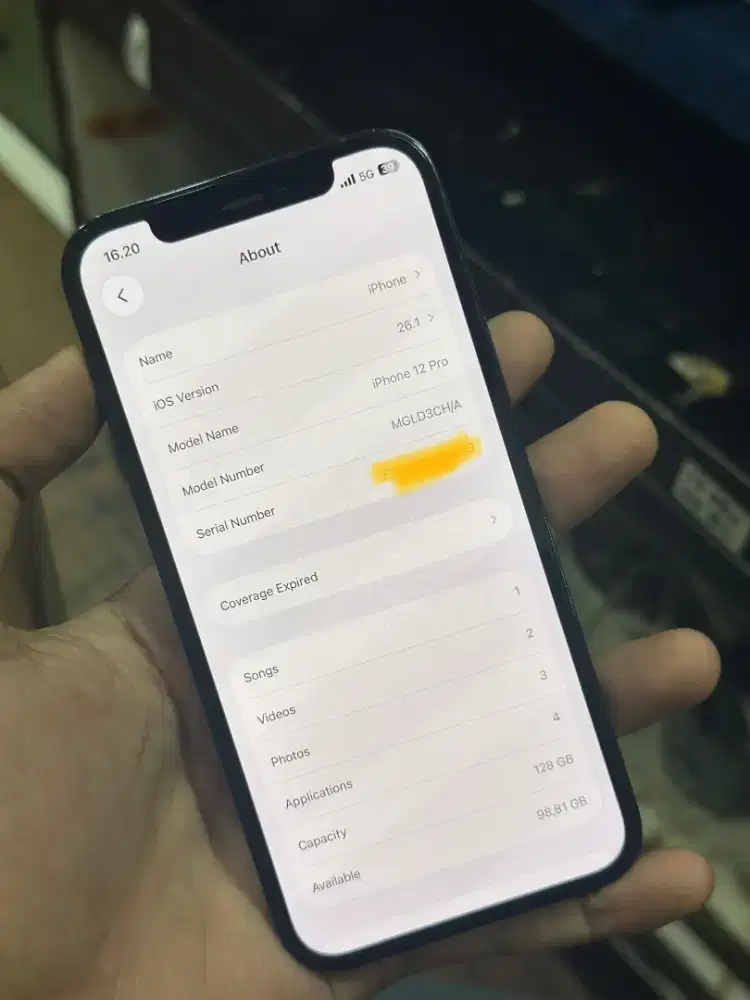 iPhone 12 Pro 128GB inter IMEI aman