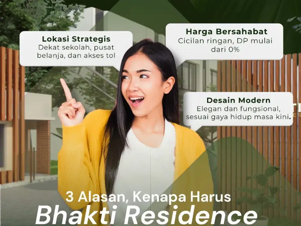 Dijual Rumah Bhakti Residence 2 Lantai Lokasi Strategis Harga Ekonomis
