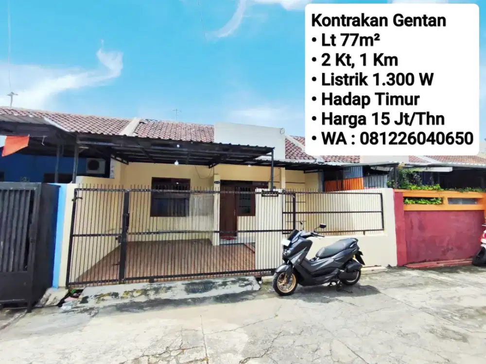 Sewa Rumah Area Gentan, Hadap Timur, Dekat Laweyan, Purwosari, Solo Baru