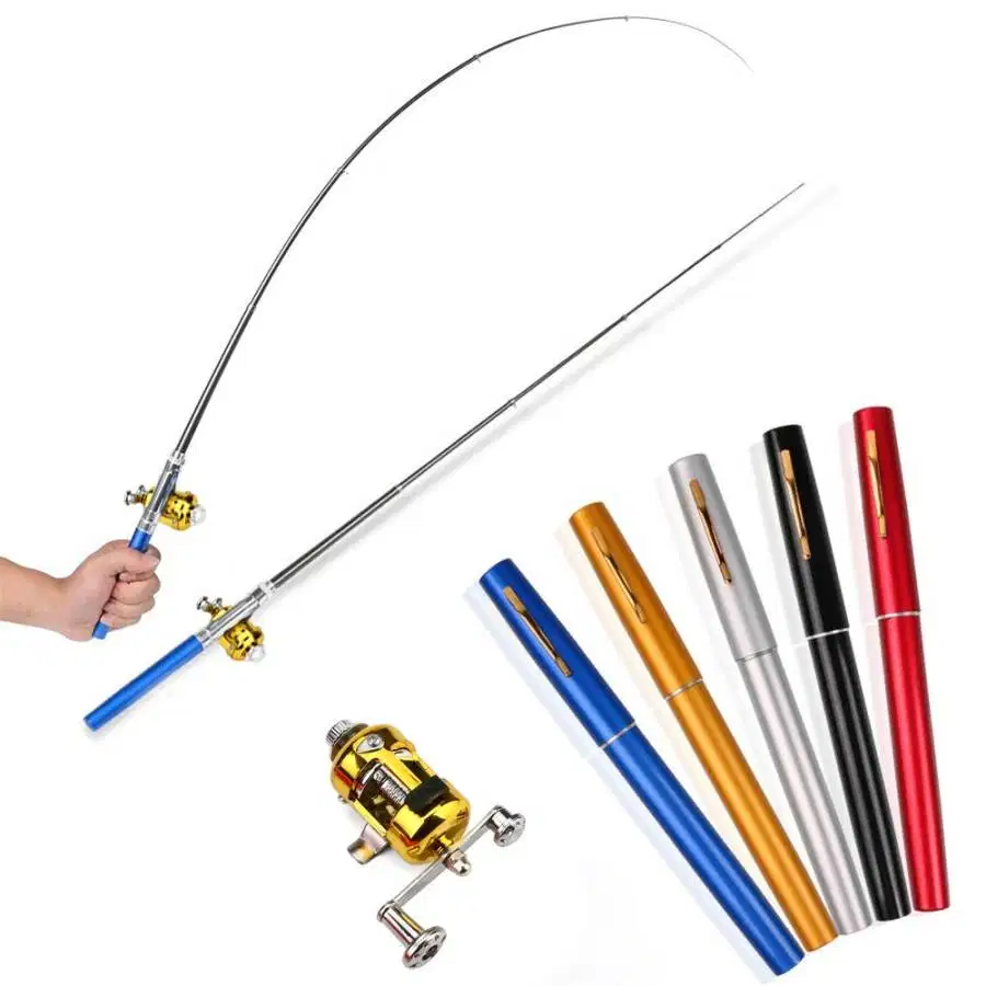 Pancingan Pulpen Mini Fishing Rod Pen Joran Pancing Pen Pena Memancing