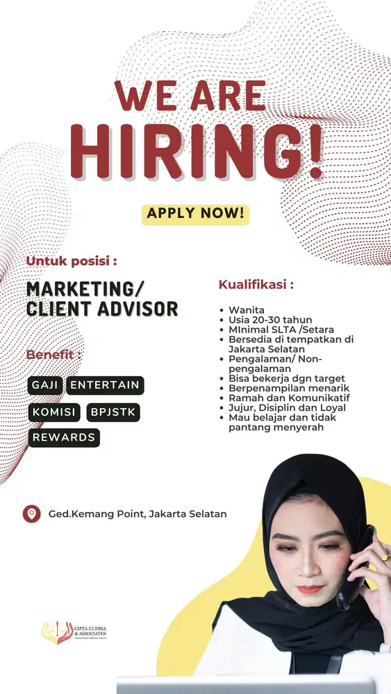 Marketing / Konsultan ? Client Advisor