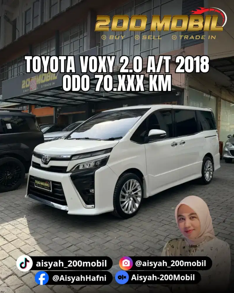 Toyota Voxy 2.0 A/T 2018 Putih