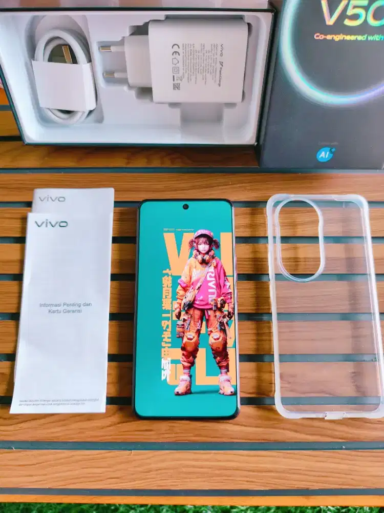 Vivo V50 5G 12/512 Red Mulus Fullset Ori Garansi Panjang