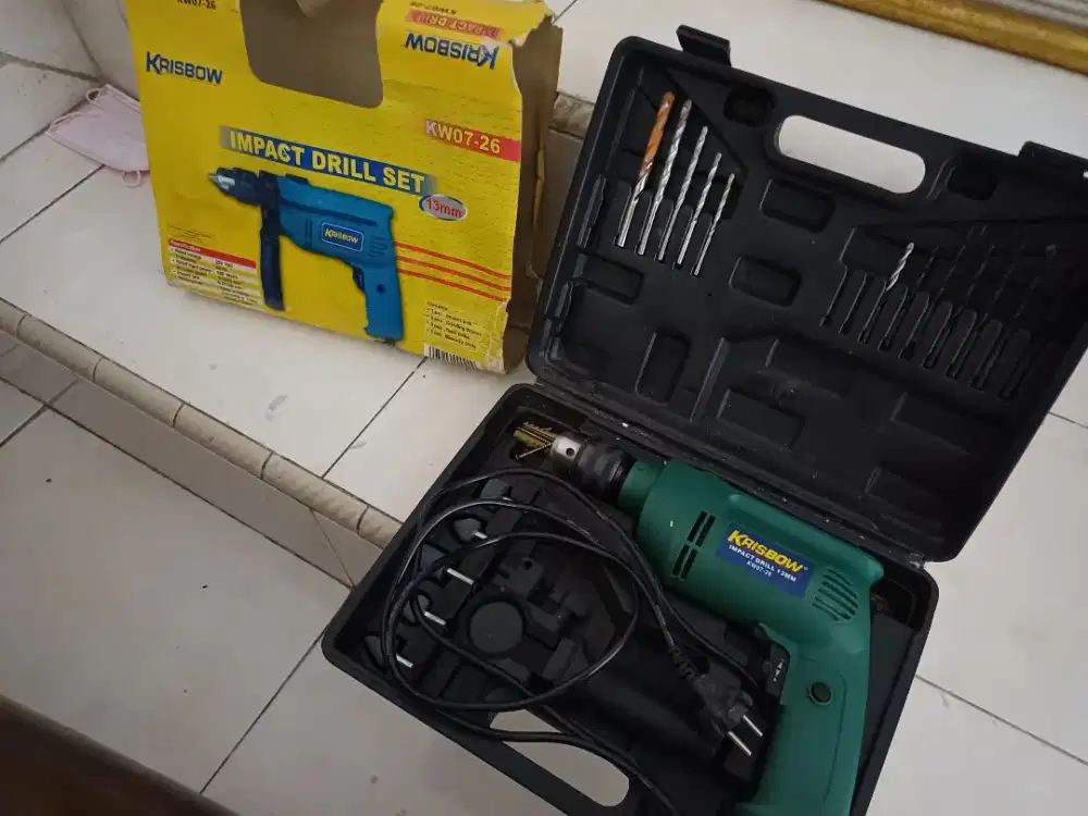 Bor Listrik Krisbow Impact Drill 13mm – Normal Siap Pakai