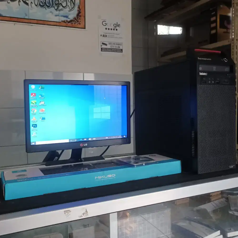 PC FULLSET LENOVO INTEL I5 2400 RAM 8GB HDD 500GB MONITOR 16 inch