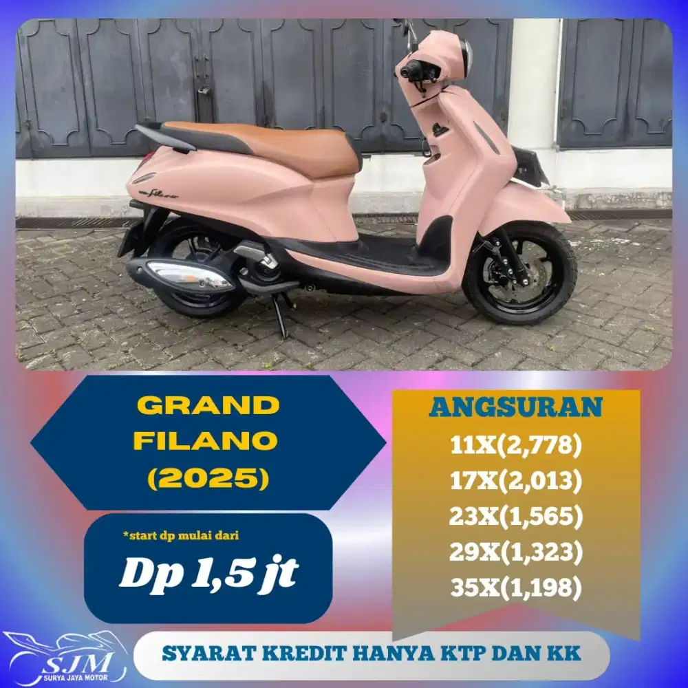 YAMAHA GRAND FILANO 2025 MESIN HALUS