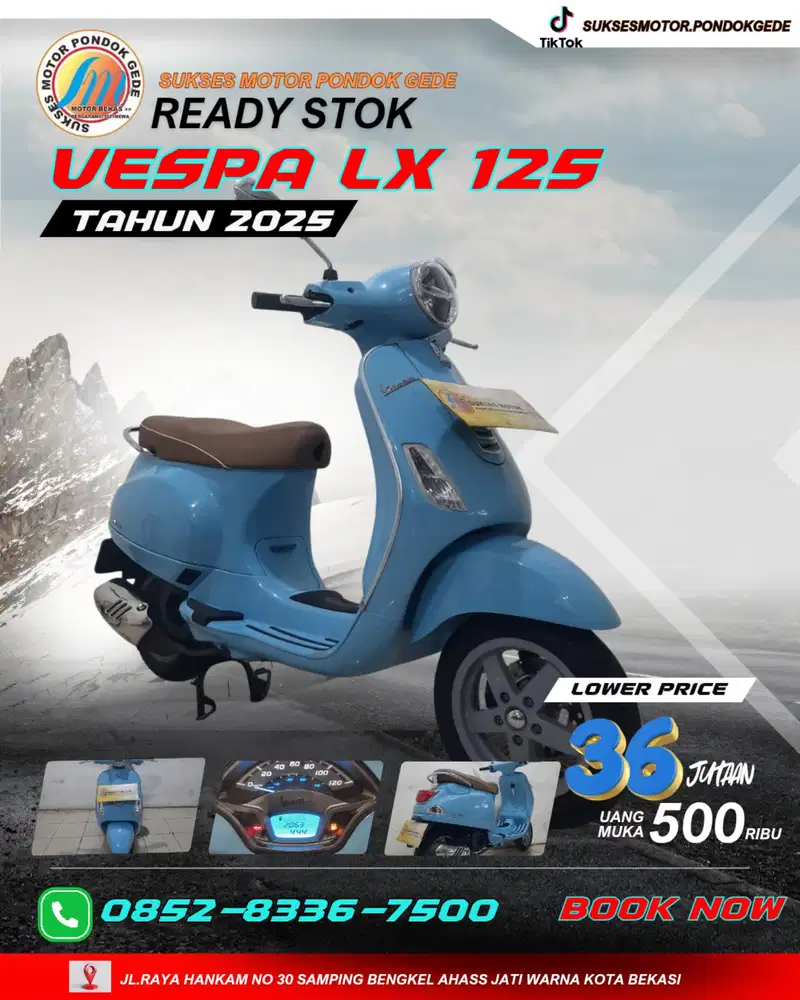 DP 500 RIBU VESPA LX 125 I-GET TAHUN 2025