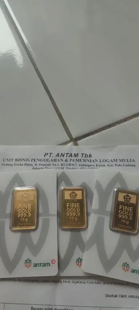 Antam certieye 10 gram 2026