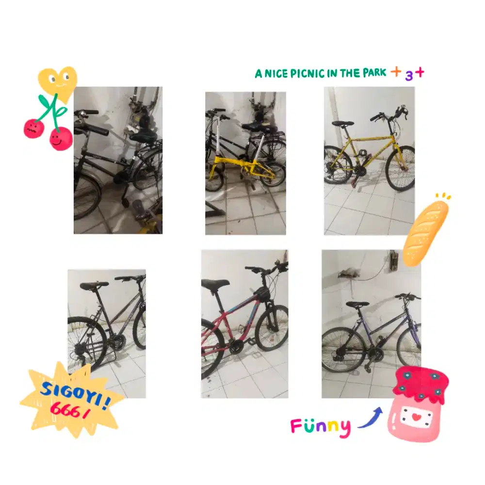 Juall 6 paket sepeda