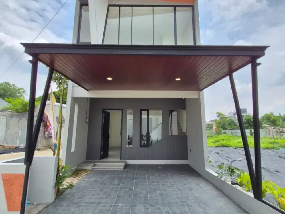 DIJUAL AJA RUMAH MODERN MINIMALIS 5 MENIT KE PINTU TOL PAMULANG