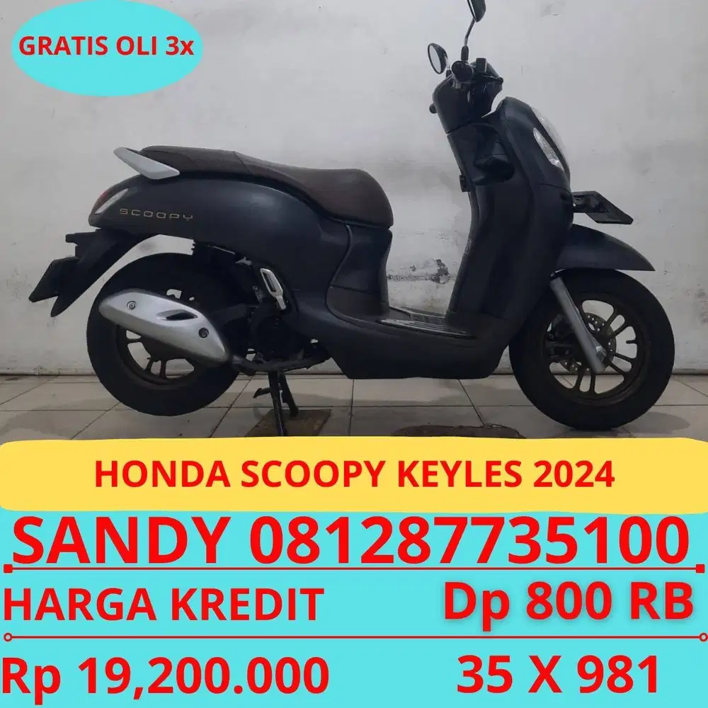 HONDA SCOOPY KEYLES 2024 DP MURAH 800 RIBU GUYSSS