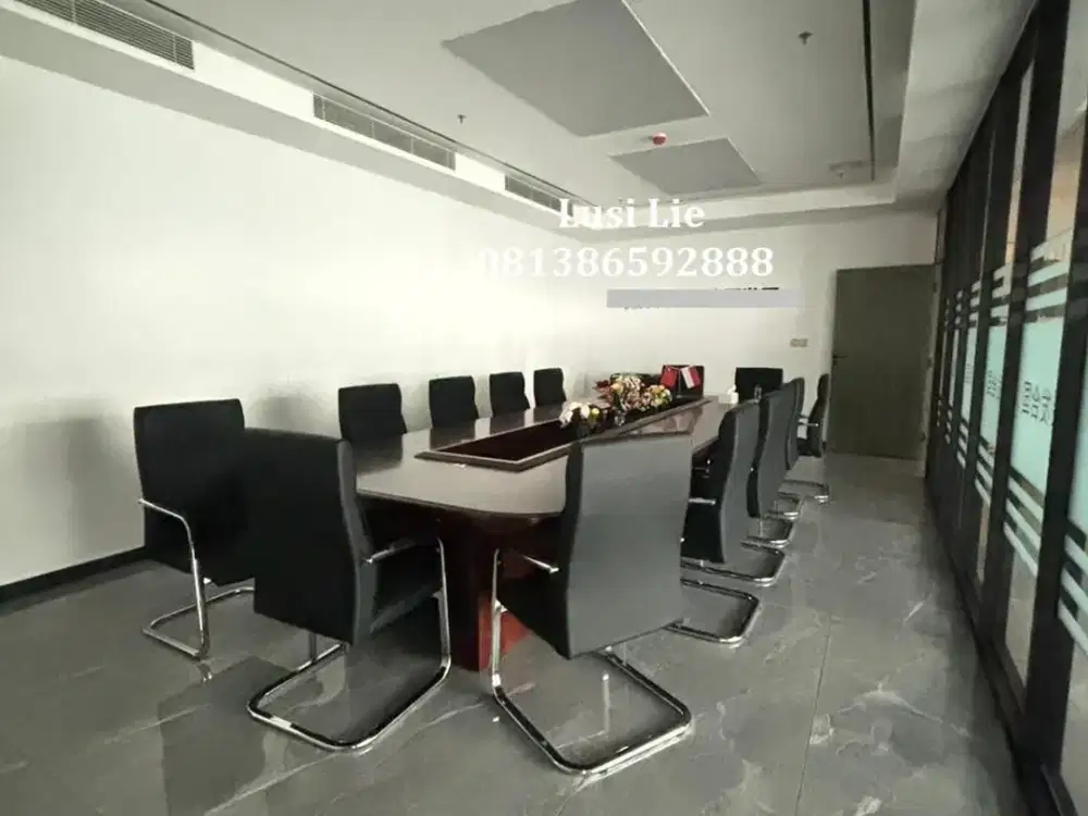 Office Gold Coast Pik luas 281 m , Furnished rapi siap pakai