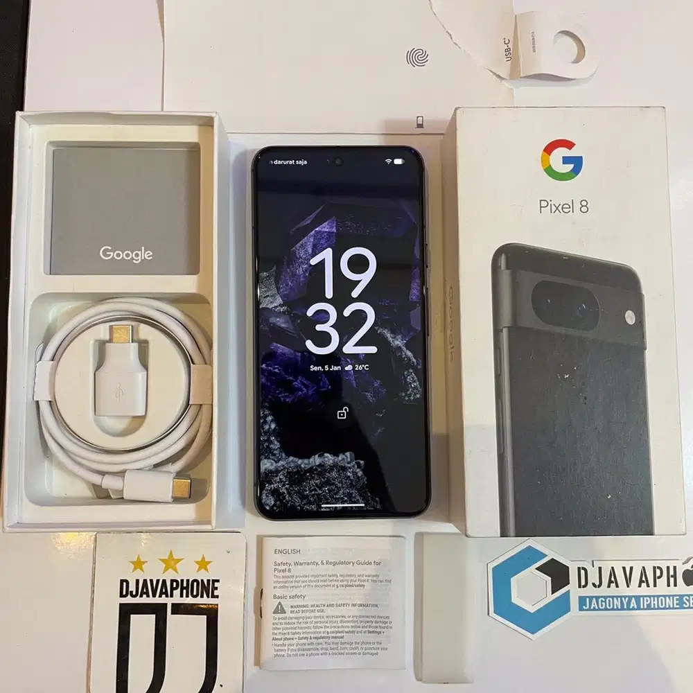 Google Pixel 8 5G Obsidian 128GB FullSet ORiginal