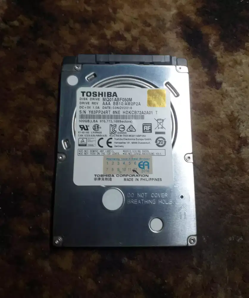Hdd 500gb toshiba