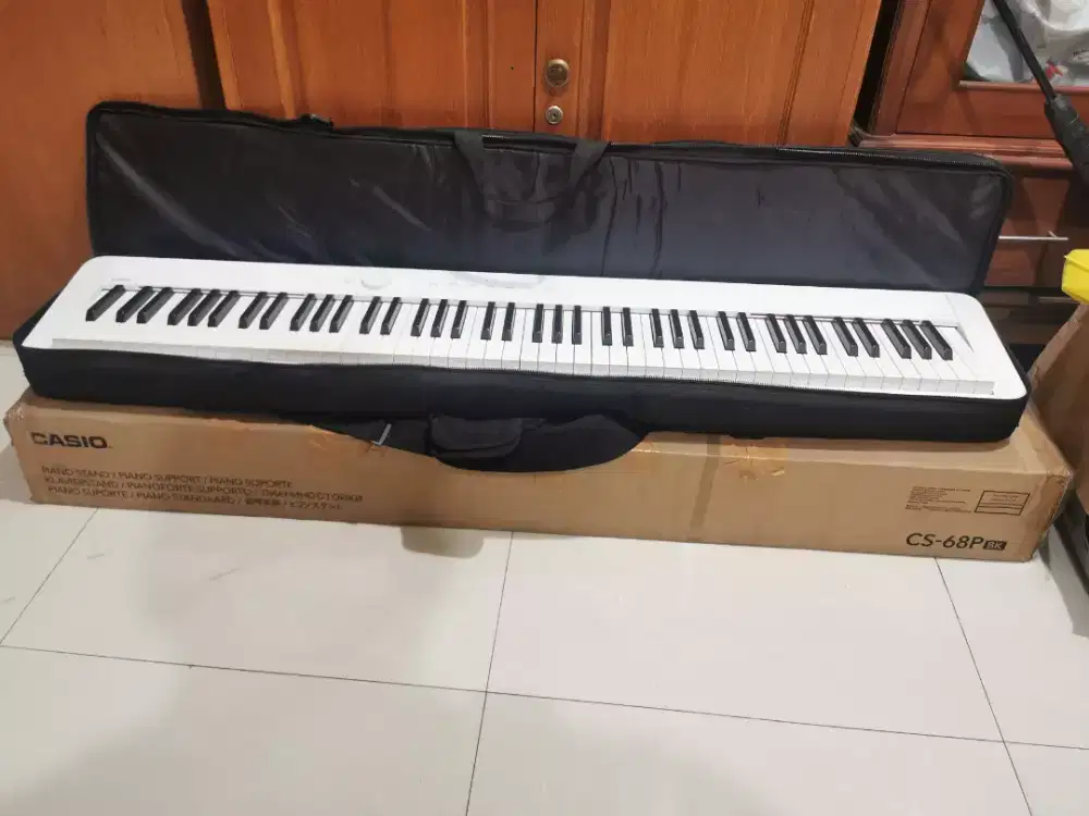 Casio Piano Privia Slim PX-S1000 white with Stand CS-68BK