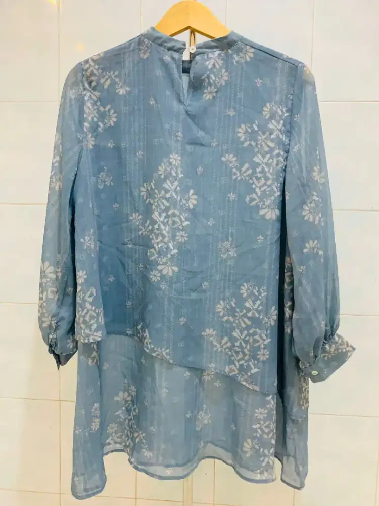 BAJU ATASAN BJ BENANG JARUM KHANUM LAYERED BLOUSE