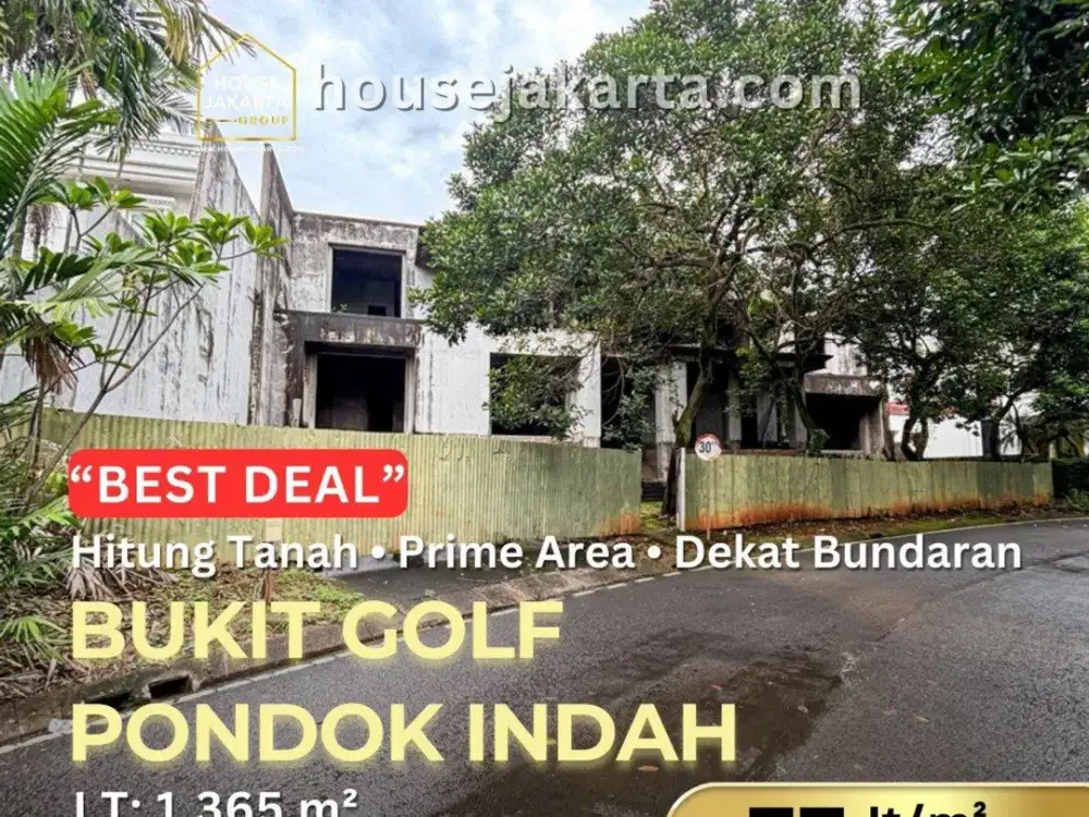 Land For Sale Hitung Tanah Bukit Golf Pondok Indah . Kawasan Elite . Row Jalan Lebar