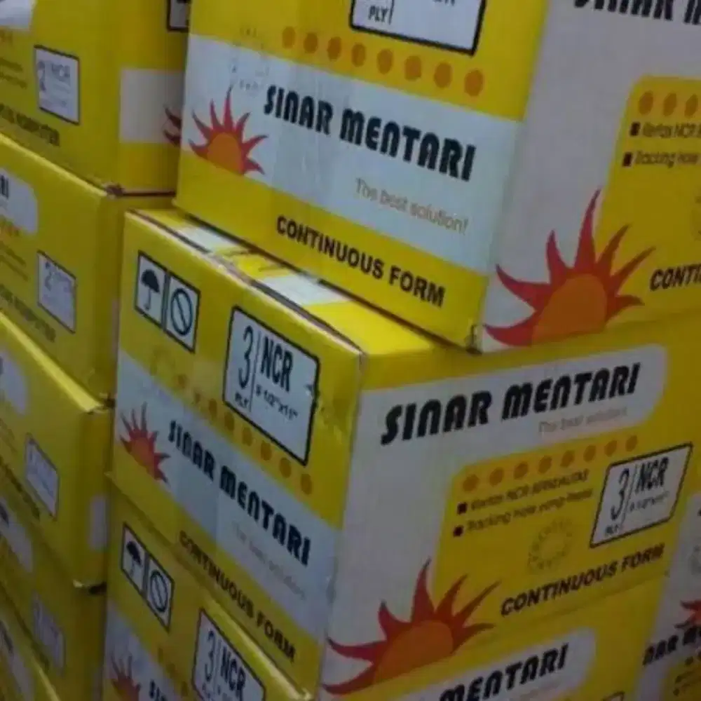 Kertas NCR continuous form 4 play 4 warna