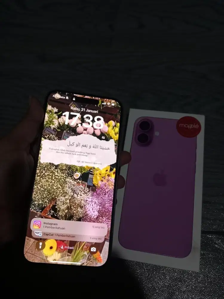 Iphone 16 plus pink 128