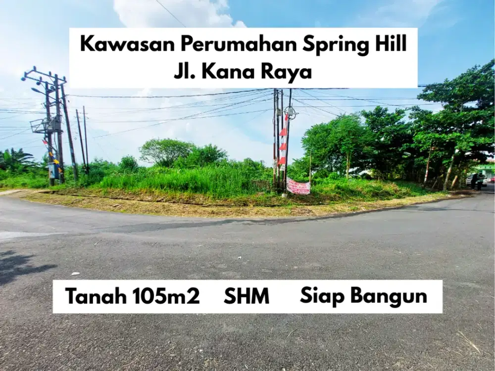 Tanah Pinggir Jalan di Alang-Alang Lebar