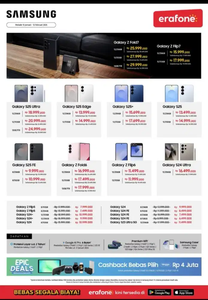 Samsung S25 edge 5G Lokasi Surabaya Barat