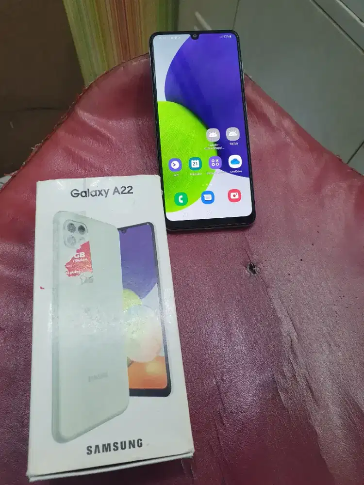Samsung A22 6/128gb ex garansi resmi sein