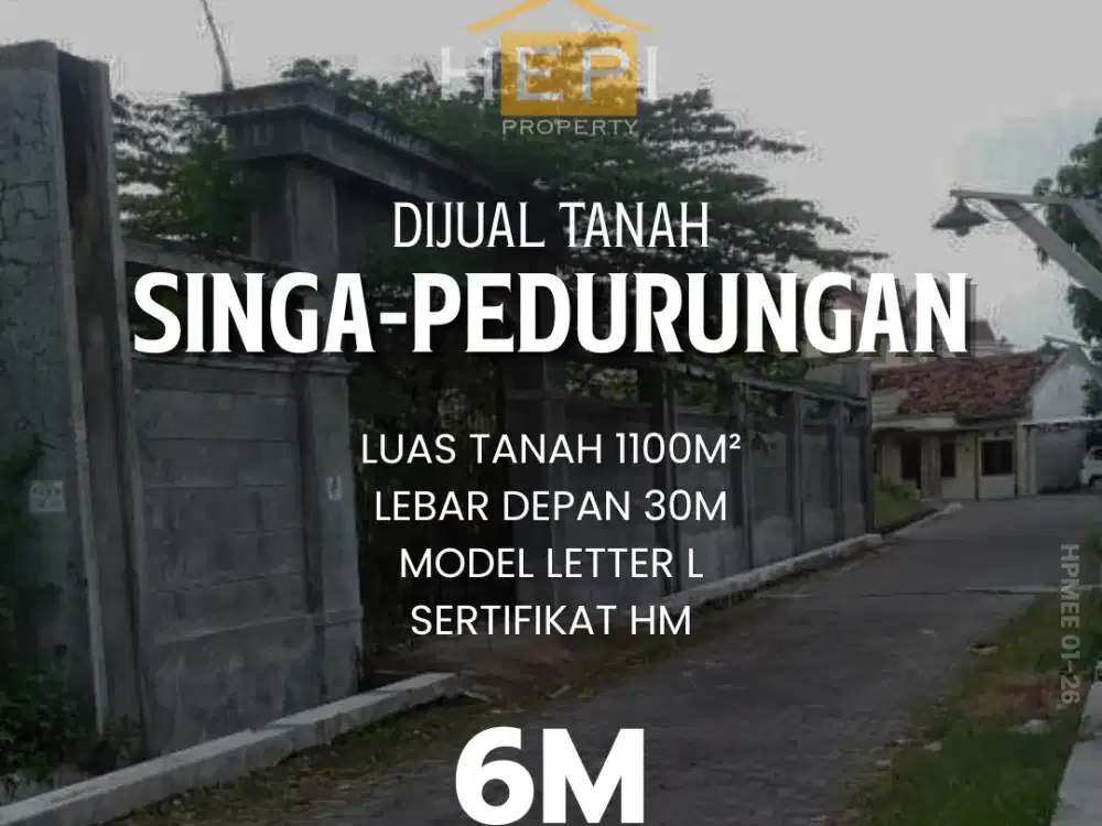 Dijual Tanah di Singa Tengah Pedurungan Semarang
