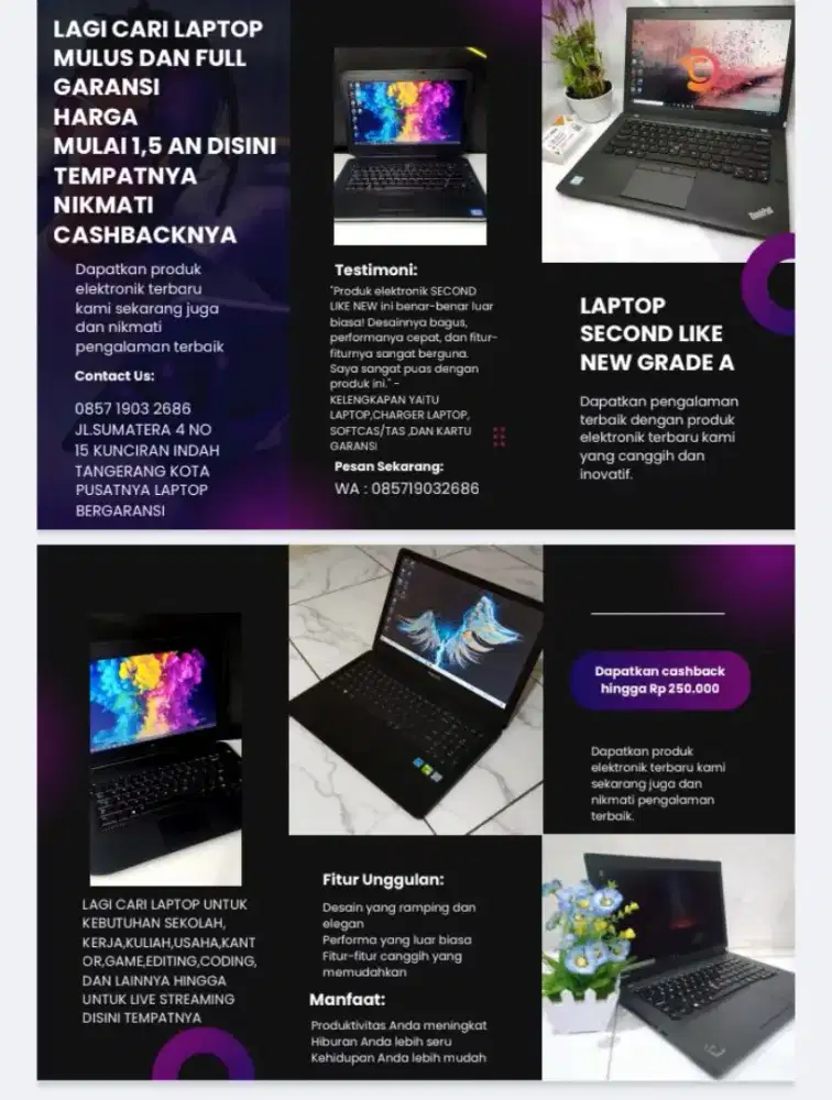 Lagi cari laptop mulus no minus harga mulai 1.5 an