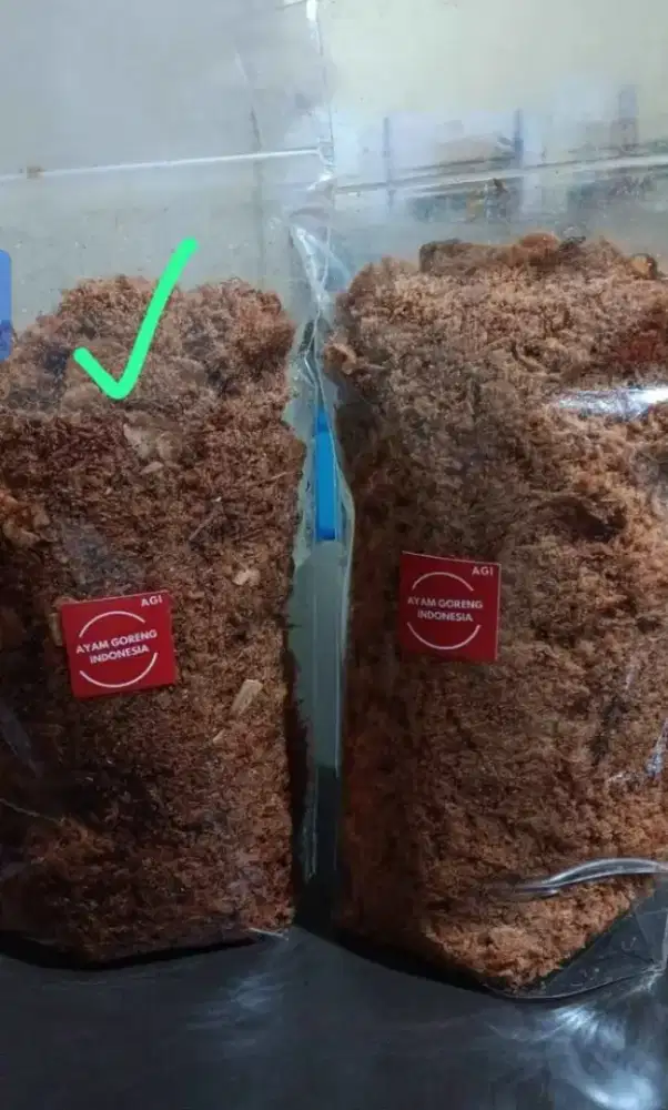 Abon daging sapi dan abon daging ayam