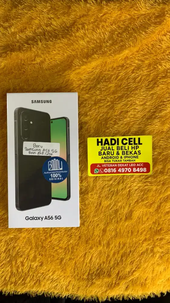 Samsung A56 5G ram 12/512 warna hitam Baru