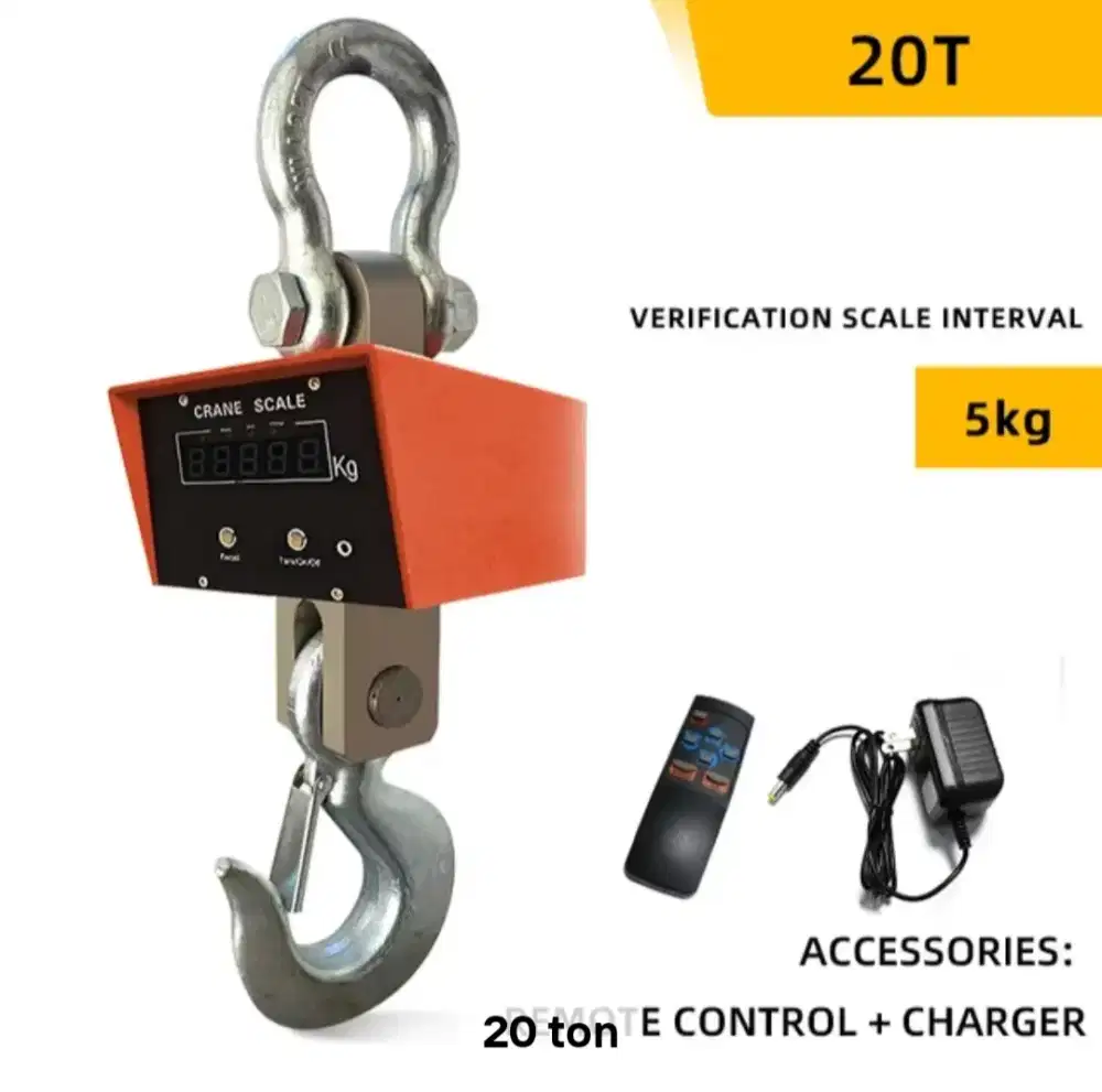 Tinbangan gantung digital 20ton 20000kg