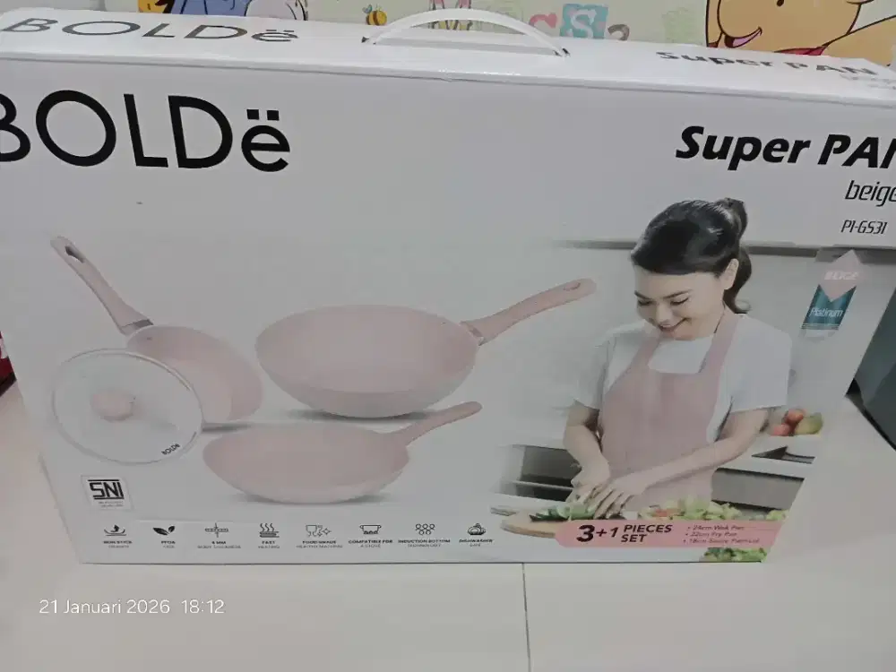 NEW- Super pan 3 in 1 merk BOLDe