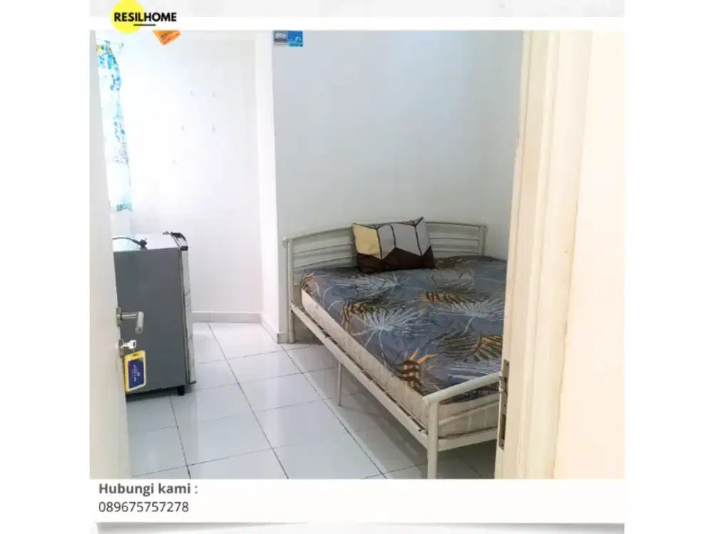 disewakan perbulan apartemen studio aeropolis termurah seberang bandara Soekarno-Hatta Tangerang neglasari banten ar2 aeropolis residence 2 full furnished furniture lengkap murah
