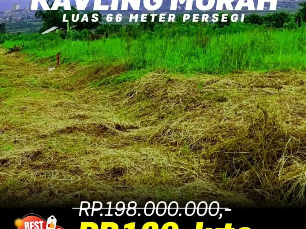 Kavling Murah Kota Batu Luas 66 meter persegi | SHM | Dekat BALOGA