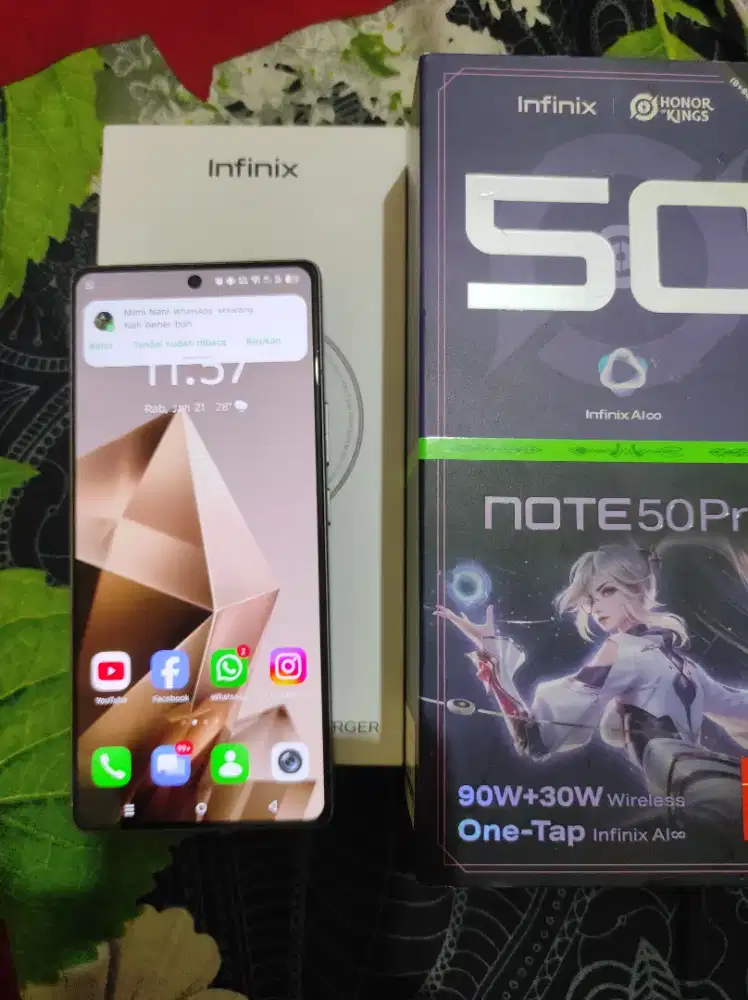 Infinix note 50 pro 8/256 mahar/tt