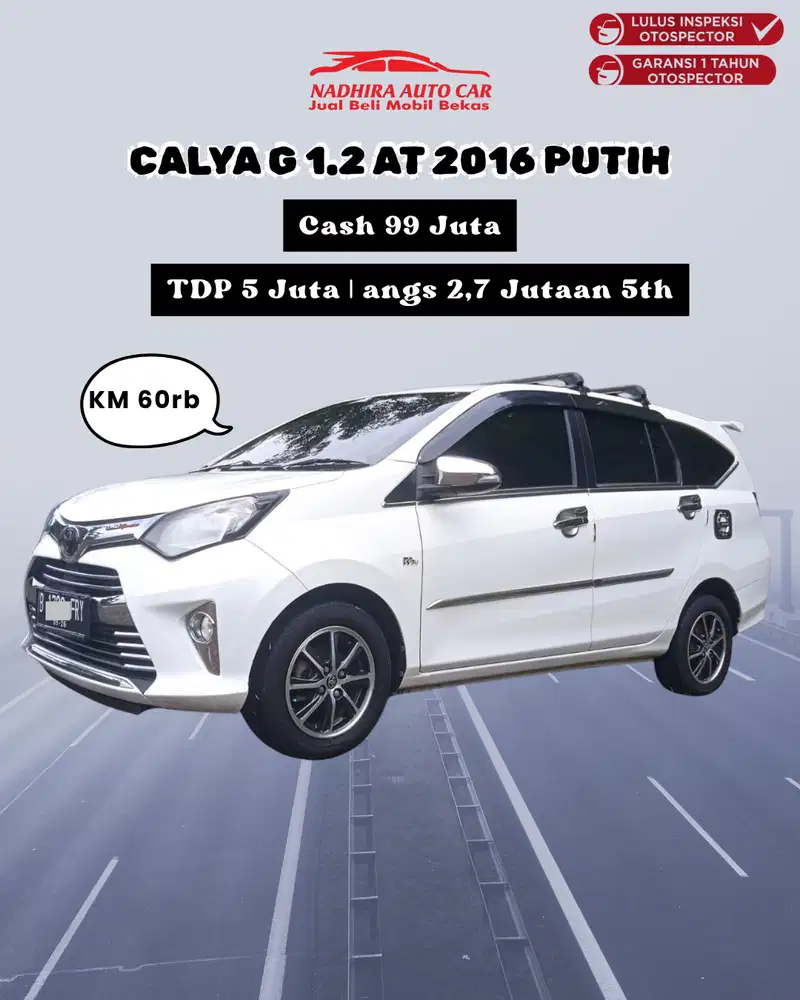 Promo DP 5 Juta Calya G 1.2 AT 2016 Putih