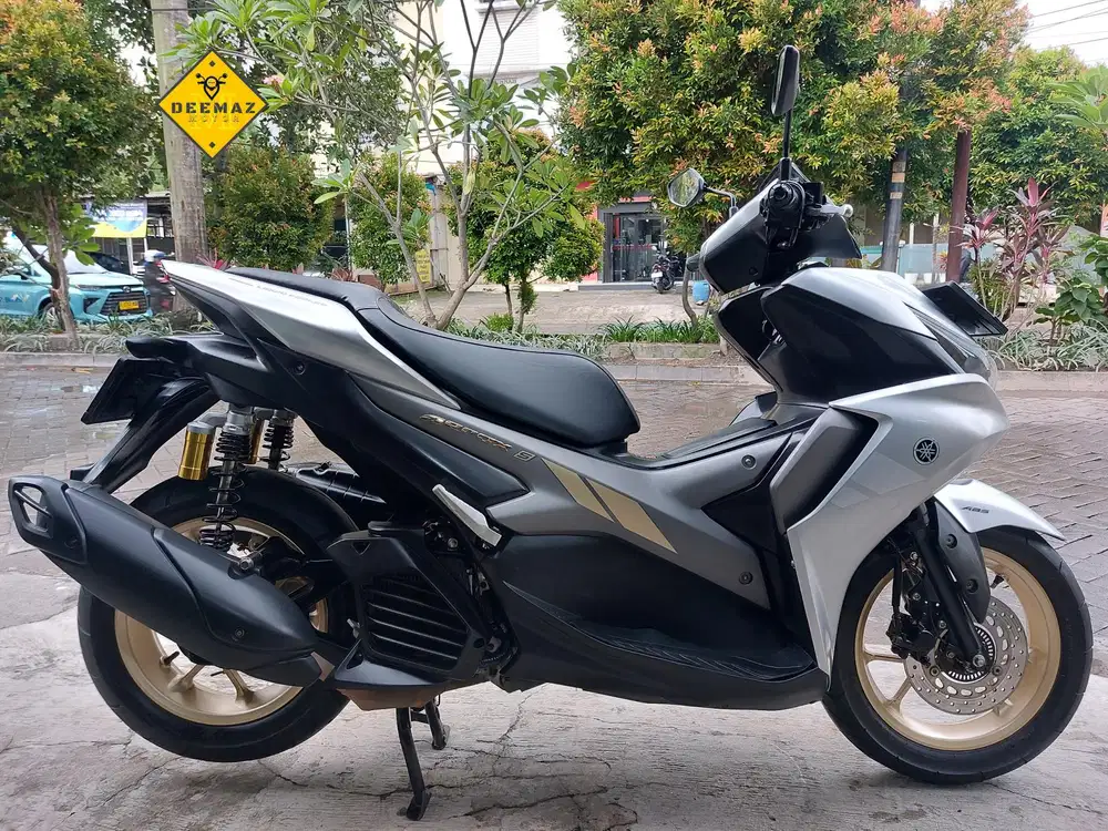 (DP 500 Rb)‼️ Aerox S ABS Keyless Connected Silver 2022 Cash & Kredit
