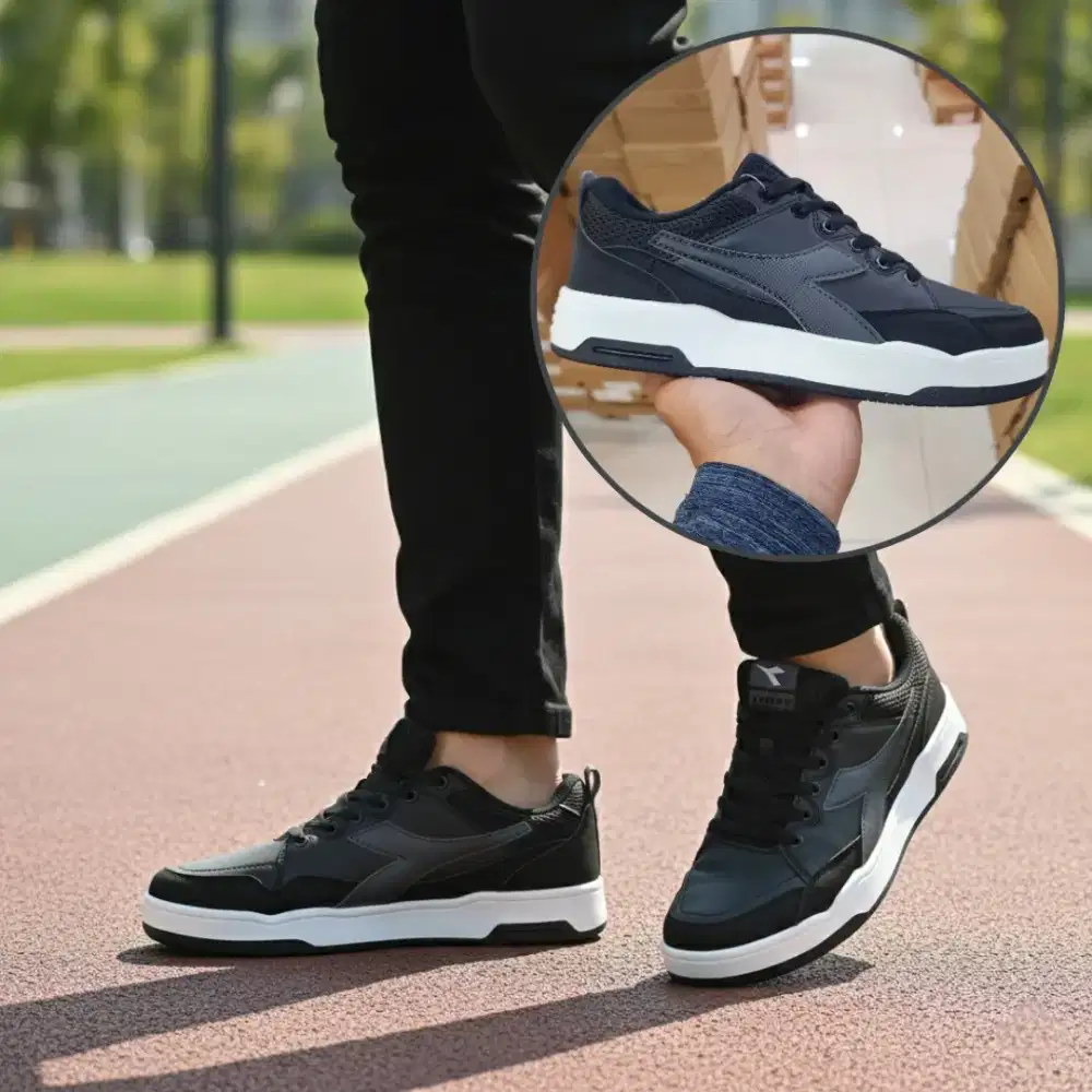 Sepatu Diadora ORIGINAL Nixon (M) Men Black White