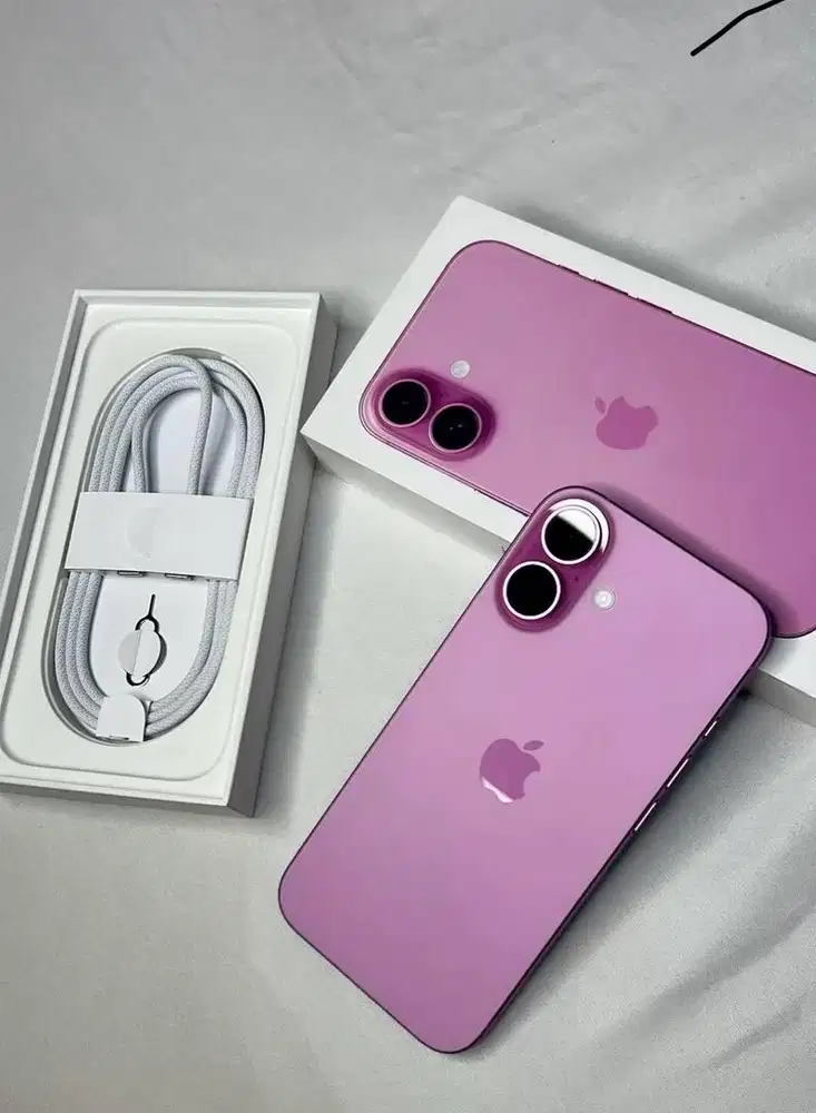 cicilan 0% bunga iphone 16 128 pink new garansi resmi ibox 12 bulan
