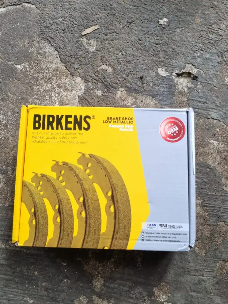 Kampas rem merk Birkens tromol belakang honda city gd8 idsi 2003-2008