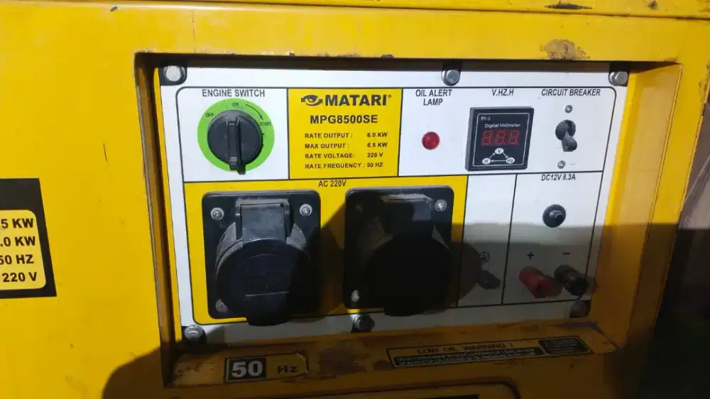 Genset Silent Matari MPG8500SE, 1-Phase - Bensin
