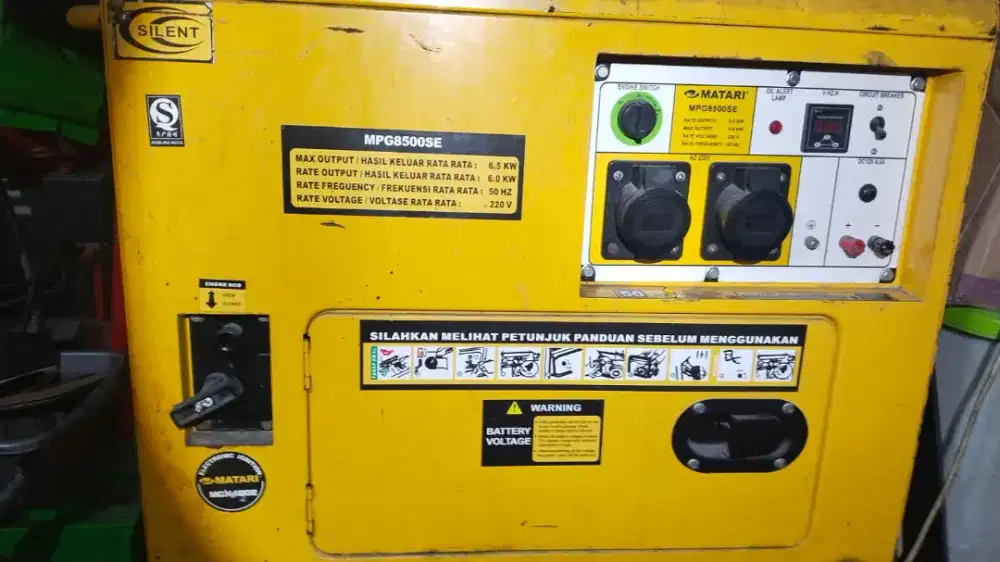 Genset Silent Matari MPG8500SE, 1-Phase - Bensin