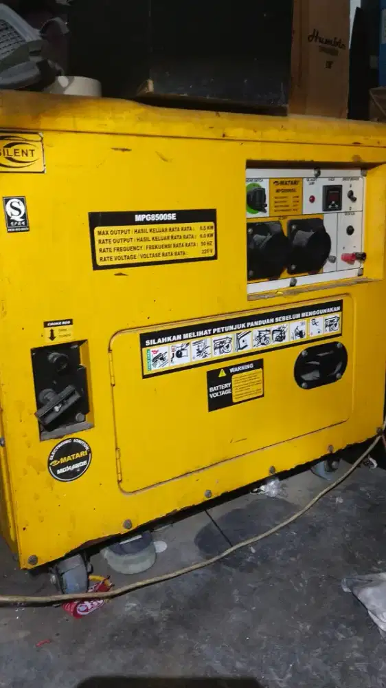 Genset Silent Matari MPG8500SE, 1-Phase - Bensin