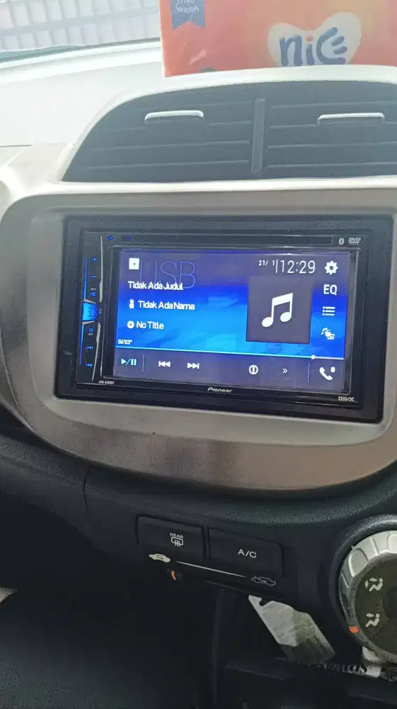 headunit dobeldin pioneer g225bt normal mulus kondisi 95 %