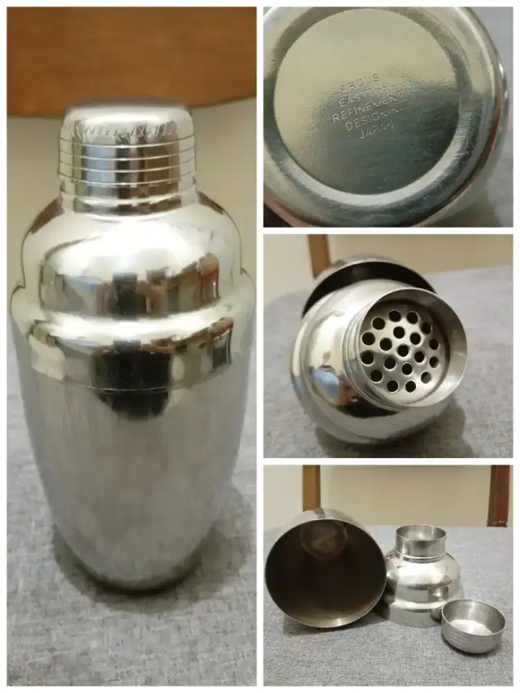 Botol Shaker Stainless Tebal Import