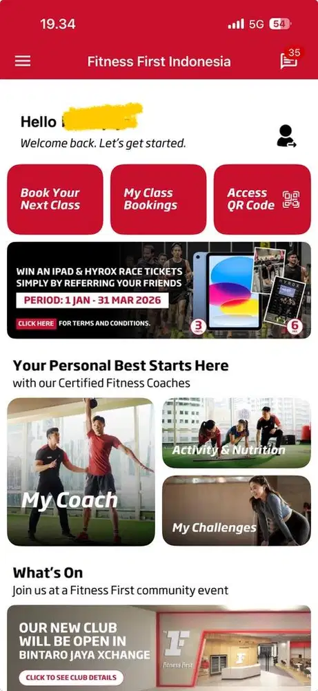 Dijual member fitness first