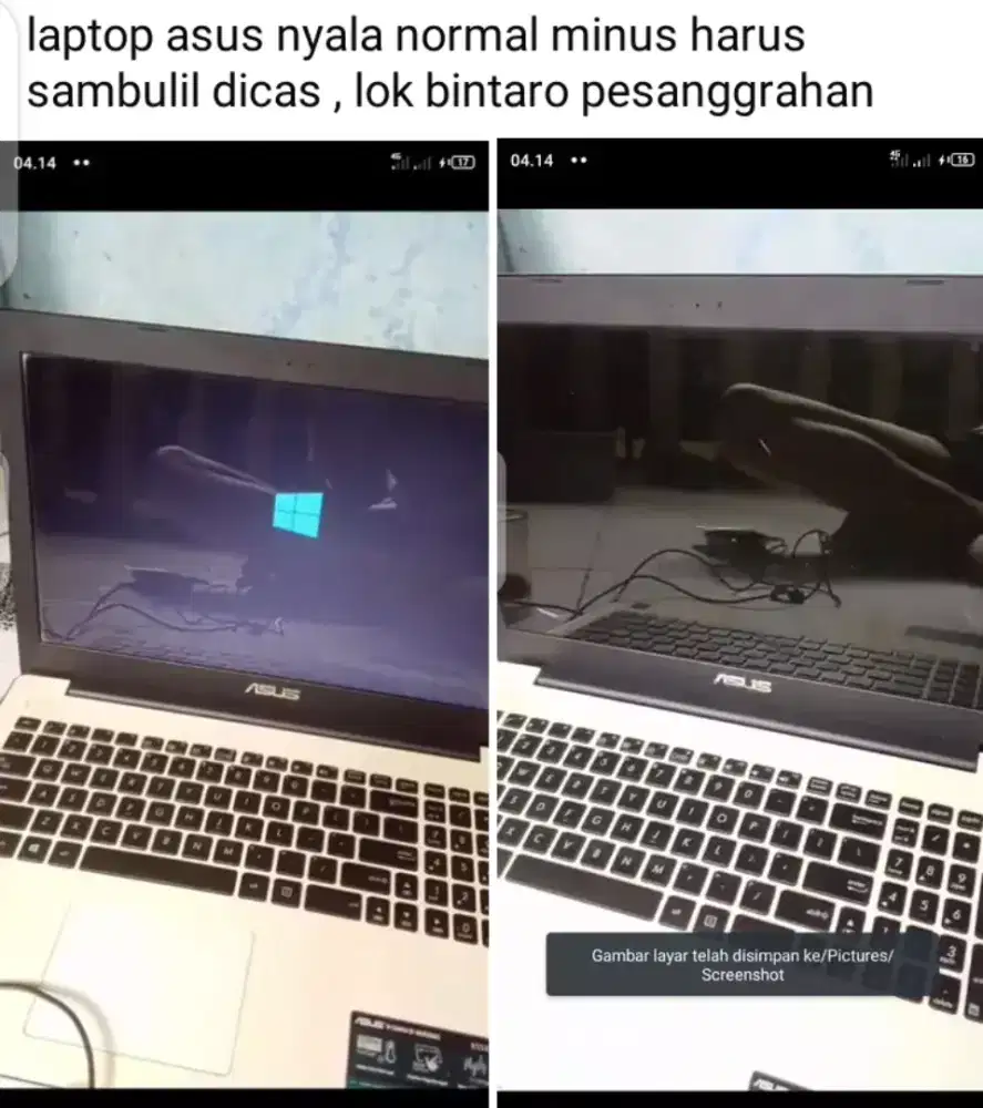 Mahar aja ni laptop asus + hp redmi note 7 3/32