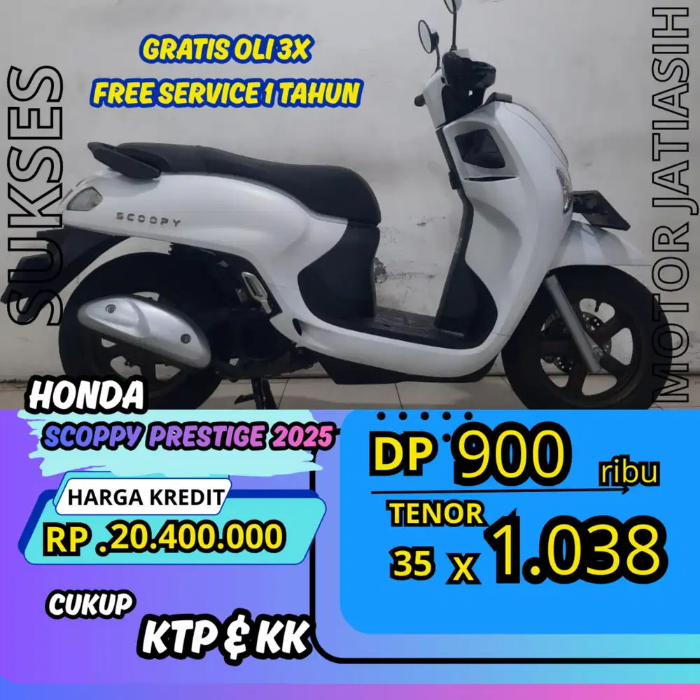 DP MURAH HONDA SCOOPY PRESTIGE 2025 DP 900 RIBU BISA CASH/KREDIT